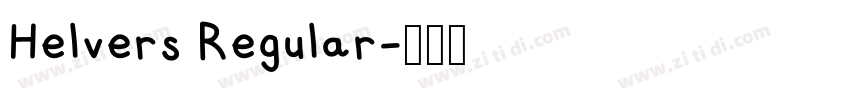 Helvers Regular字体转换